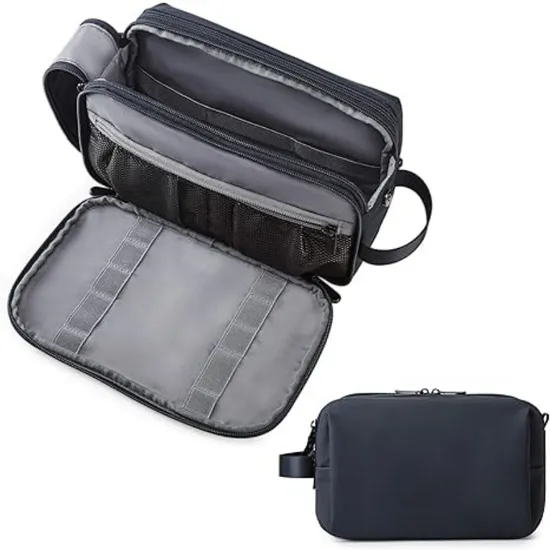 Customized Logo Large Capacity Business Travel Toiletries Makeup Bags