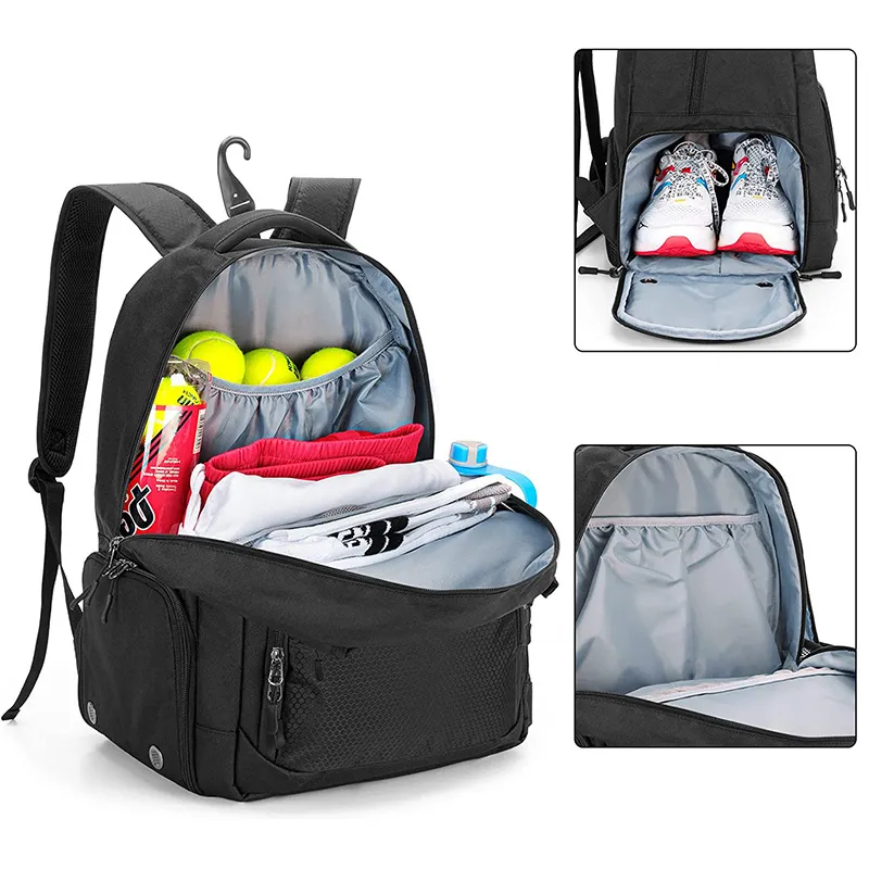 Factory Customized Tennis Bag Can Hold 2 Rackets Tennis Backpack Sports Backpack