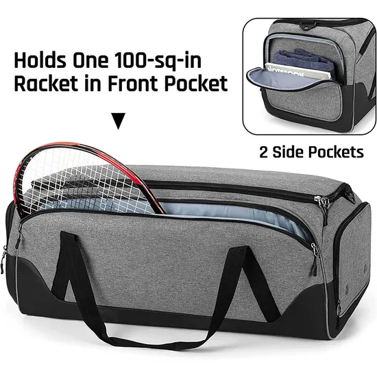 Customized Tennis Bag Suitable Large Capacity Racket Luggage Duffle Bag Shoulder Crossbody Bag