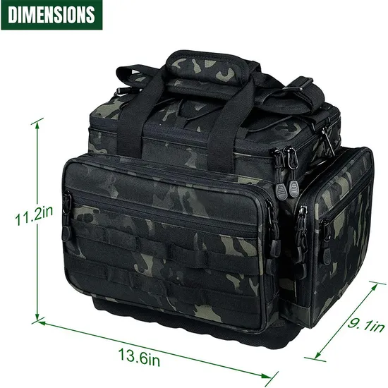 Factory Fishing Gear Waterproof Oxford Cloth Single Shoulder Portable Outdoor Fishing Bag
