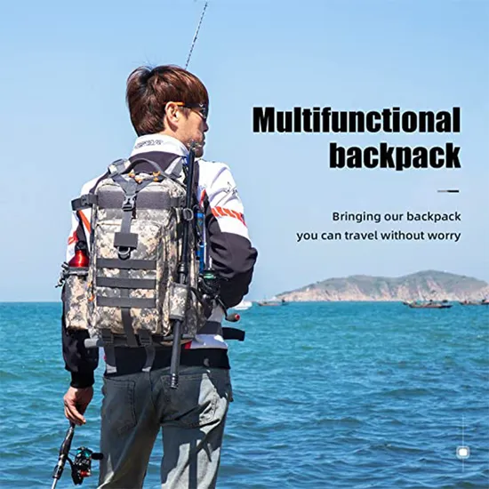 Factory Customized Tactical Outdoor Waterproof Fishing Backpack Fishing Gear Equipment Bag