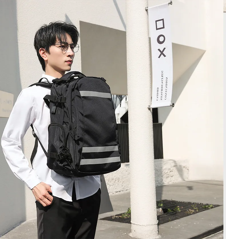 Mens High-Capacity Computer Bag Business Travel Backpack Mountaineering Bag
