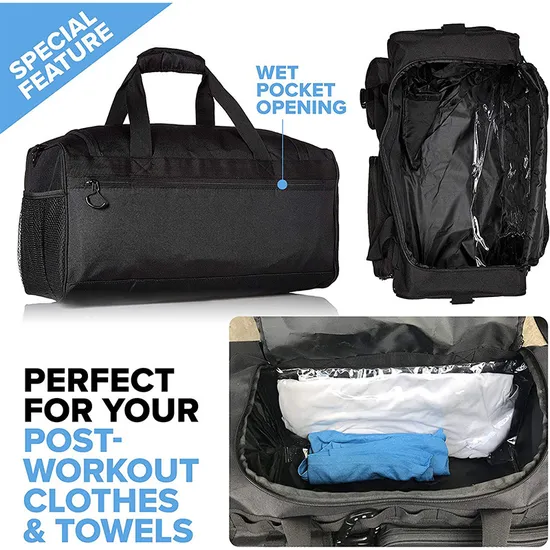 Customized Large-Capacity Outdoor Yoga Gym Sports Tactical Style Camouflage Wet Dry Separation Luggage Bag