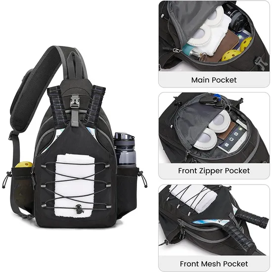 Factory Best-Selling Outdoor Sports Squash Tennis Racket Crossbody Bag Tennis Sling Backpack