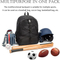 Hot Selling Football Pattern Sports Waterproof Softball Baseball Backpack Hockey Backpack