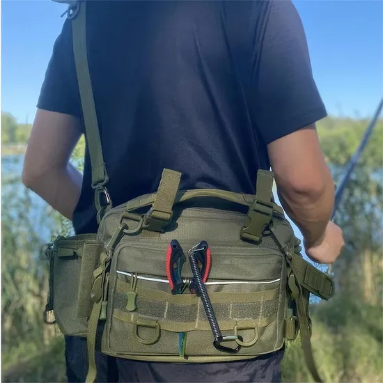 Factory Waterproof Tactical Road Bag Camouflage Fishing Gear Storage Bag
