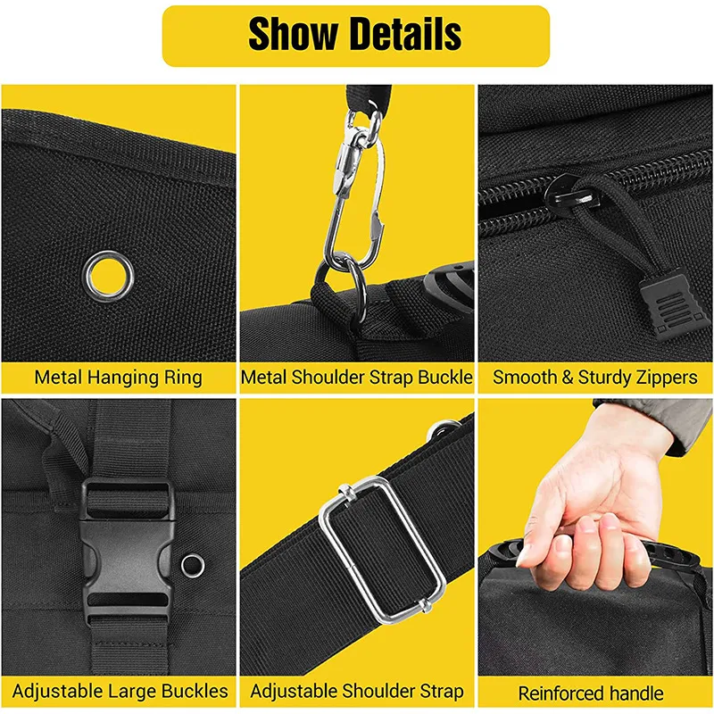 Factory Customized Cross-Border High-Capacity Wear-Resistant Portable Tool Storage Roll Bag Tool Storage Bag