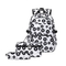 2024 New Cute Three Piece Set for Middle School Students with Printed Large Capacity Backpack
