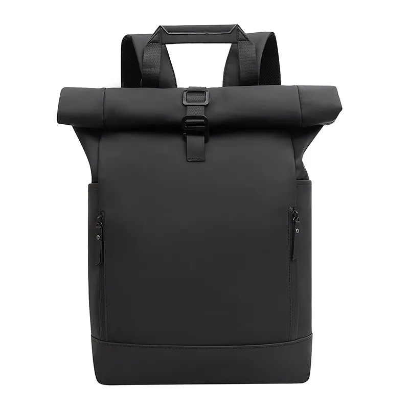 Men Large Capacity Outdoor Roll Top Leisure Travel Backpack