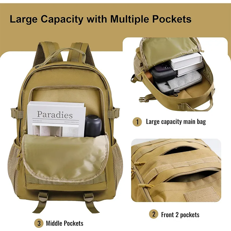 Factory Customized Outdoor Mountaineering Hiking Tactical Backpack