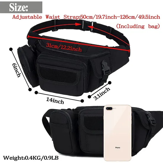 Factory Customized Tactical Style Camouflage Waist Bag Crossbody Bag