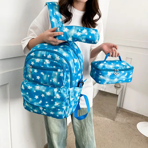 2024 Factory New Three Piece Backpack for Female Junior High School Students and Primary School Students