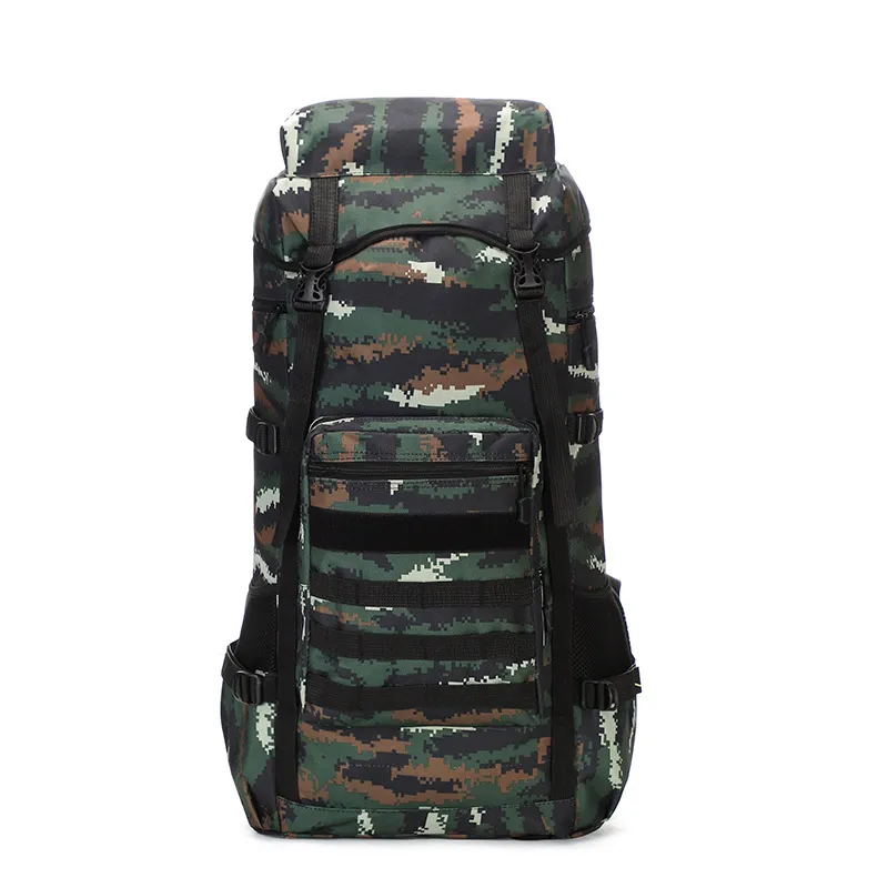 New 70 Liter Camouflage Mountaineering Bag Large Capacity Oxford Cloth Luggage Backpack