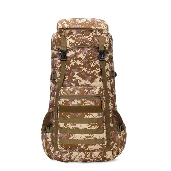 New 70 Liter Camouflage Mountaineering Bag Large Capacity Oxford Cloth Luggage Backpack