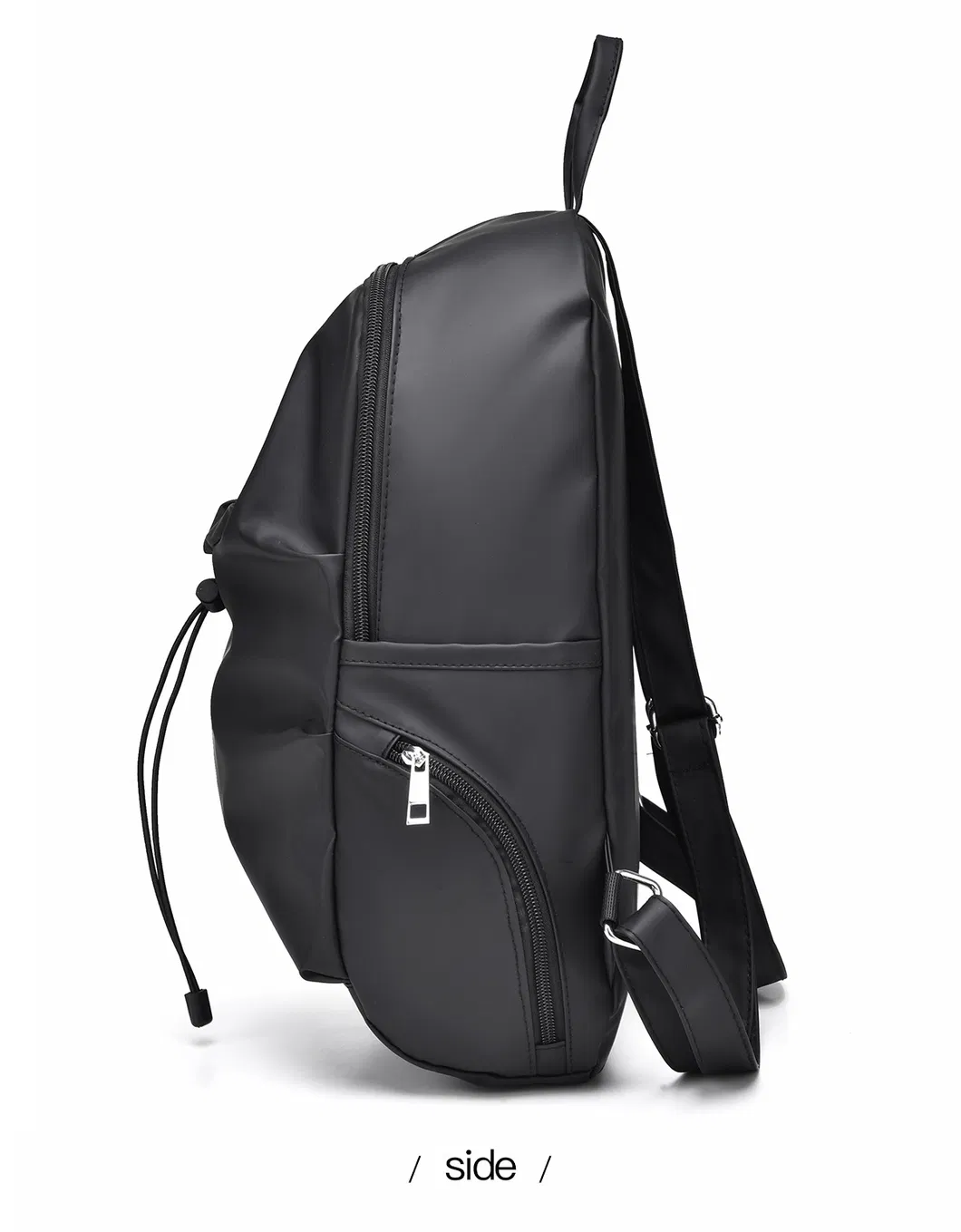 Men&prime;s Leather Film Waterproof Material Leisure Business Backpack