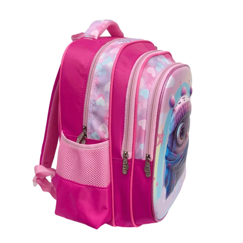 3D Three Piece Backpack Set Elementary School Student Wholesale Backpack with Lunch Bag and Pencil Bag