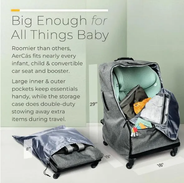 Lightweight Car Kids Baby Padded Seat Travel Car Seat Travel Bag