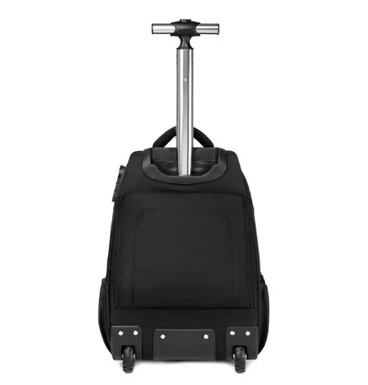 Travel Laptop Backpacks with Wheels Men 17 Inch Trolley Business Backpack Suitcase for Travel