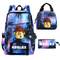 Game Men′s and Women′s Student Backpacks Lunch Bags Pen Bags Three Piece Set