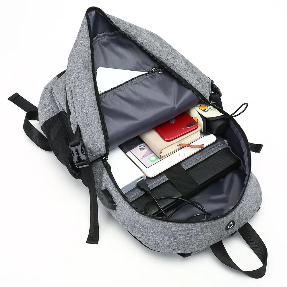 Oxford Cloth Basketball Backpack USB Charging Port Splash Proof 15.6-Inch Computer Backpack