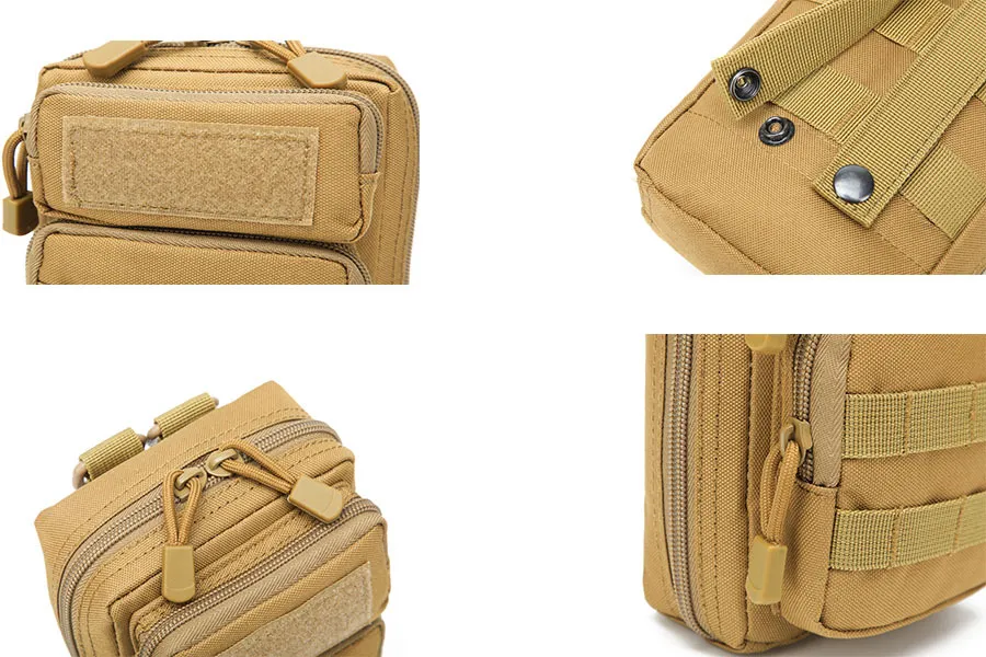 Multi Functional Sports Waist Bag Tactical Cycling Camouflage Oxford Cloth Mobile Phone Bag