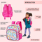 Factory Customized Rainbow Children′s Backpack Elementary School Girl 3 Piece Set Backpack