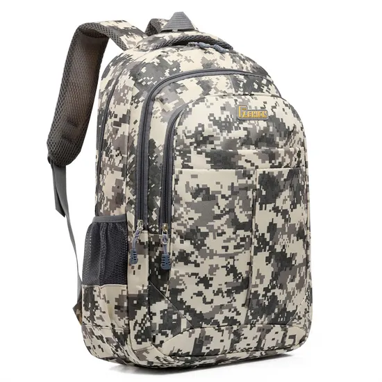 Camouflage Backpack Training Backpack Oxford Cloth Lightweight Waterproof Travel Backpack