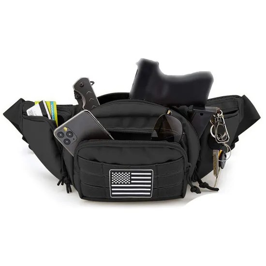 Tactical Waist Bag Shoulder Bag Riding Waterproof Multi-Function Waist Bag