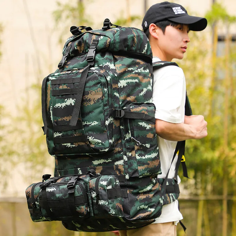 Outdoor Mountaineering Bag Tactical Single Soldier Double Shoulder Multi Functional Backpack