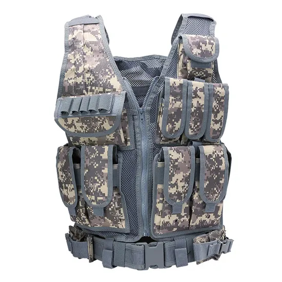 Summer Training Lightweight Multifunctional Outdoor Camouflage Triple Pocket Tactical Vest