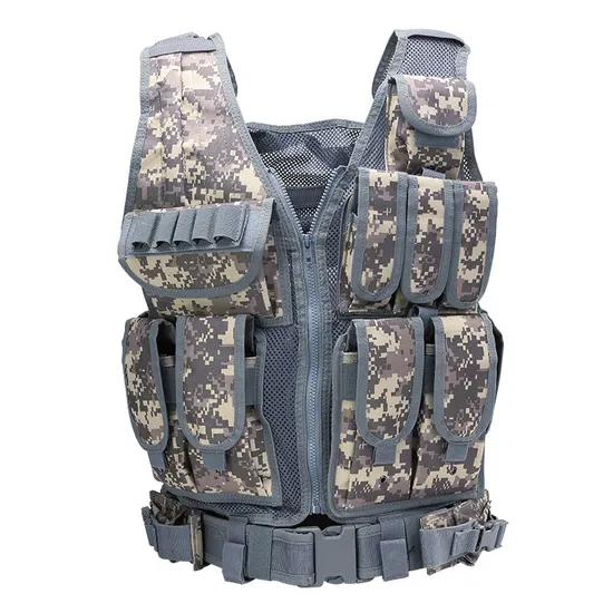 Summer Training Lightweight Multifunctional Outdoor Camouflage Triple Pocket Tactical Vest