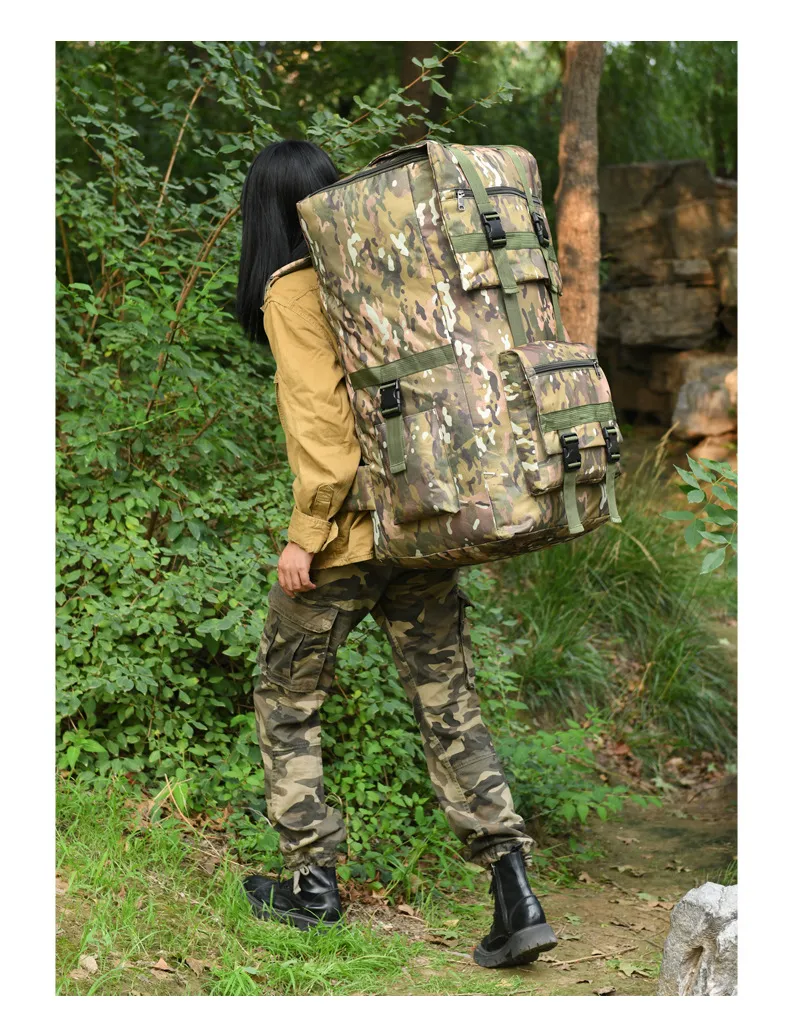 Outdoor Camping Camo Backpack Multi Functional Sketching Outdoor Storage Backpack