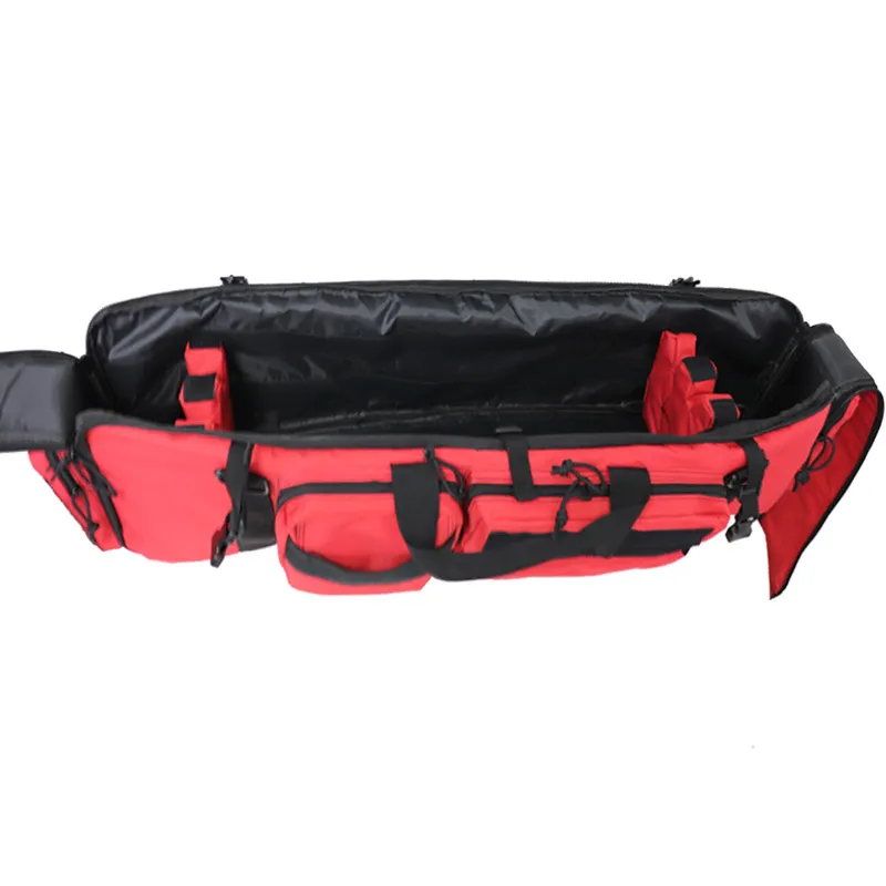 New Tactical M249 Heavy Gun Bag Outdoor Camo Loading Gun Bag Large Double Layered Single Shoulder Crossbody Fishing Bag