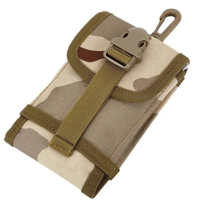 Outdoor Mobile Phone Bag Tactical Camouflage Toolkit Accessories Hanging Bag Molle Bag