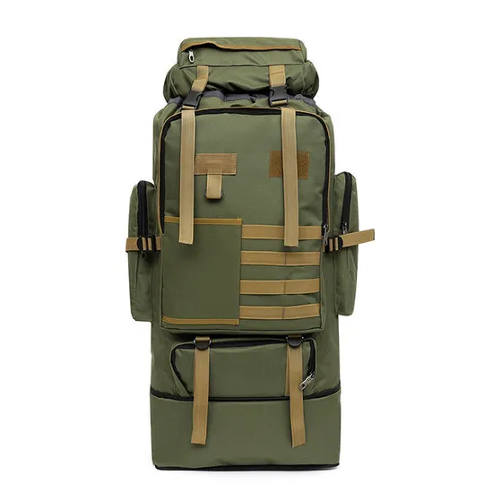 100L Ultra Large Capacity Backpack Outdoor Mountaineering Travel Luggage Camouflage Backpack
