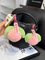 Boutique Rabbit Plush Fruit Keychain Pendant Persimmon Grape Apple Peach Book Bag Pendant Gift