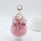 Kawaii Cute Plush Fur Ball Fluffy POM POM Cartoon Hairball Bag Keychain Pendant Car Key Ring