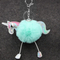 Keychain Rex Rabbit Hairball Pendant PU Leather Cartoon Plush Bag Manufacturers Wholesale