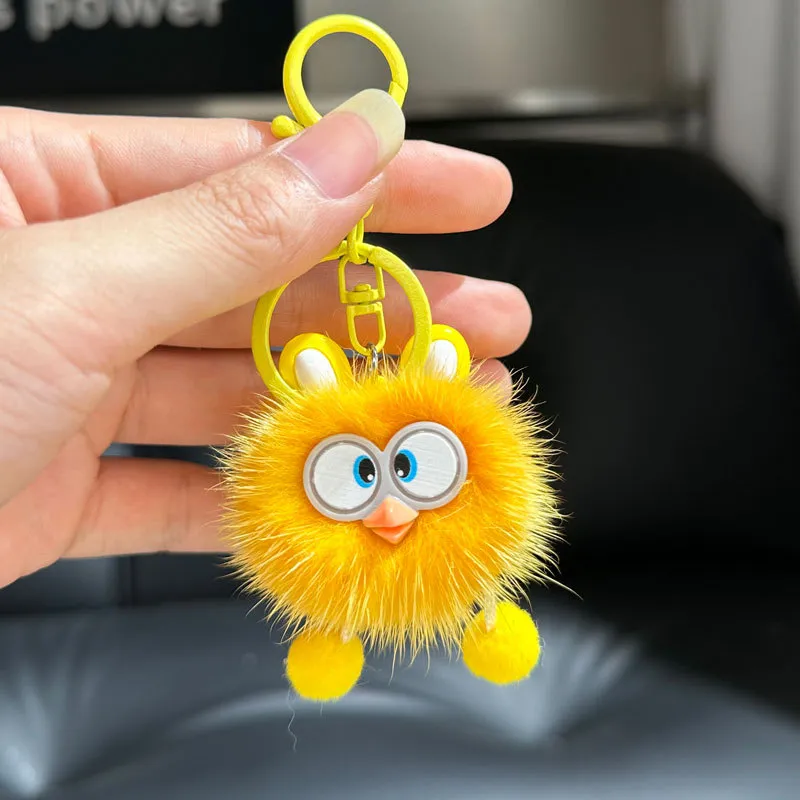 Wholesale Cute Fox Fur Elf Car Keychain Plush Pendant