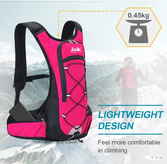 Factory Custom Lightweight Design Hydration Backpack with Water Bladder Bag