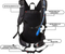 Outdoor Sports Hydration Pack with 2L Water Bladder Cycling Backpack Motor Driving Hiking Walking Bag Running Vest