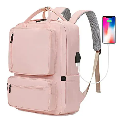 Theft Durable Laptop Travel Work Business College Waterproof Student School USB Computer Bag Bookbag Backpack
