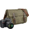 Men Photography Casual Shoulder Bag Oil Wax Canvas Genuine Leather Bag DSLR Camera Bag