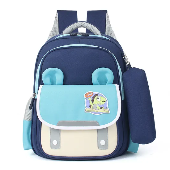 2024 New Cartoon Solid Color Children′s Breathable Backpack Boys and Girls School Backpack