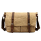 Retro Canvas Shoulder Bag Casual Cross Men′s Bag Wax Waterproof Canvas Computer Bag Camera Bag