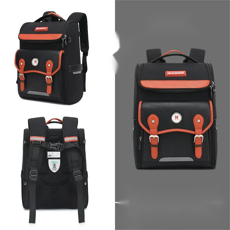 Primary School Children&prime;s Lightweight Backpack Reducing Burden and Protecting Spine Boys and Girls Large Capacity Waterproof