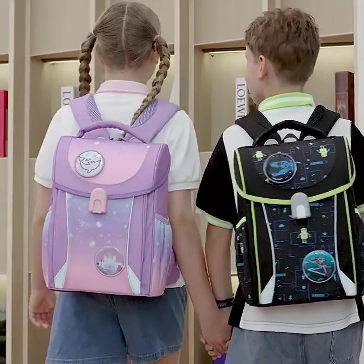 Primary School Children&prime;s Backpack with Large Capacity and Lightweight Backpack for Girl and Boy