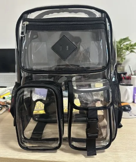 Transparent Backpack Waterproof Large Capacity Elementary School Backpack