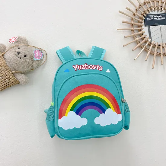 2024 New Rainbow Kindergarten Children Backpack Cute Cartoon Large Capacity Backpack