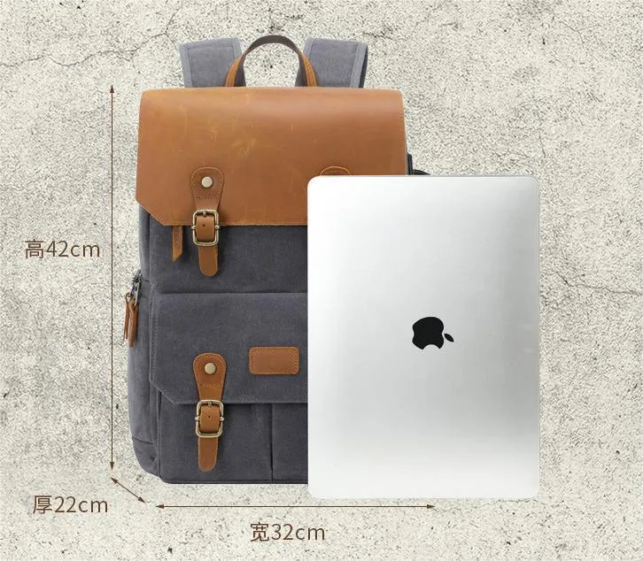 SLR Camera Bag Waterproof and Anti-Theft Large Capacity Canvas Drone Backpack